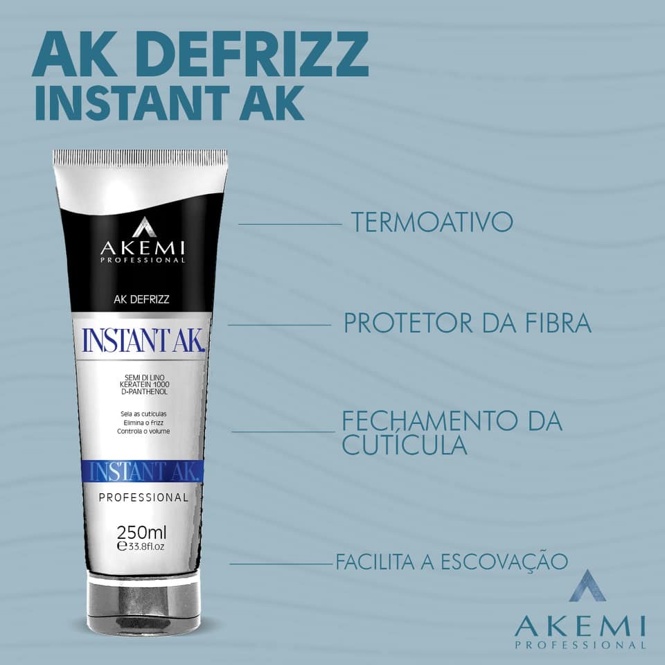 Defrizante Ak Defrizz Instant AK Akemi Professional 250ml - Imagem 2