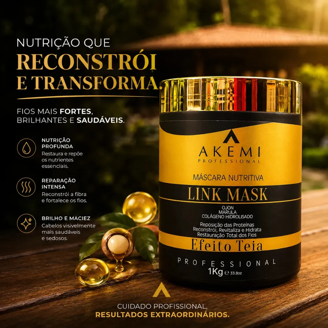 Kit Cronograma Capilar Profissional Akemi 4 Máscaras de 1kg - Imagem 2