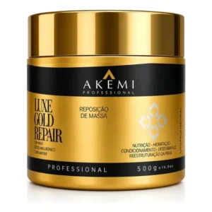 Máscara de Reposição de Massa Luxe Gold Repair Akemi Professional 500g