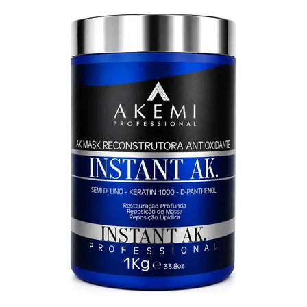 Máscara Reconstrutora e Reparadora Instant Ak Akemi Professional 1kg