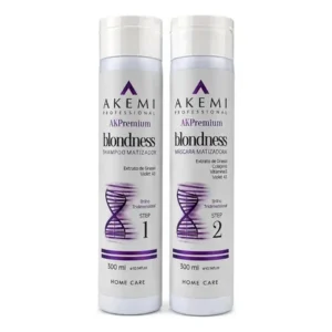 Kit Matizador Blondness Akemi Shampoo + Máscara 300ml