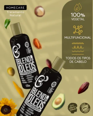 Blend de Óleos Tratamento Capilar Natural 120ml - Multifuncional