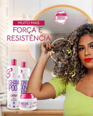 Kit + Força - Shampoo + Bálsamo + Máscara (500ml cada)